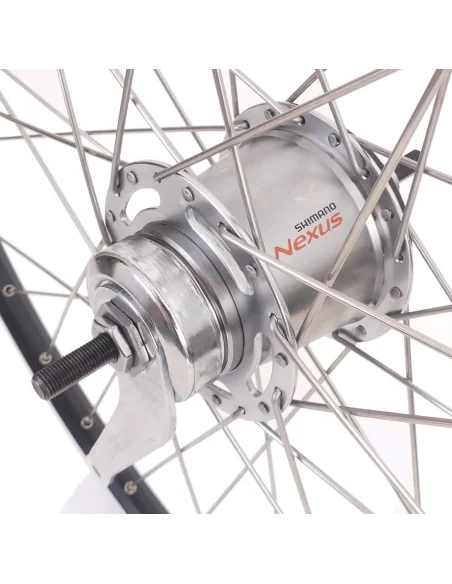 Achterwiel 28" / 622 x 19C Ryde ZAC19 velg met Shimano Nexus 7 remnaaf - zwart / zilver