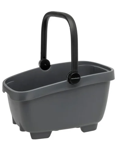 Gerecyclede (honden)fietsmand New Looxs Clipper Racktime - 28 liter 49 x 37 x 29 cm - anthraciet