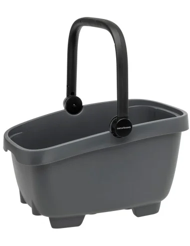 Gerecyclede (honden)fietsmand New Looxs Clipper MIK 28 liter - 49 x 37 x 29 cm - anthraciet