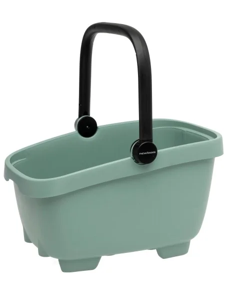Gerecyclede (honden)fietsmand New Looxs Clipper MIK 28 liter - 49 x 37 x 29 cm - groen