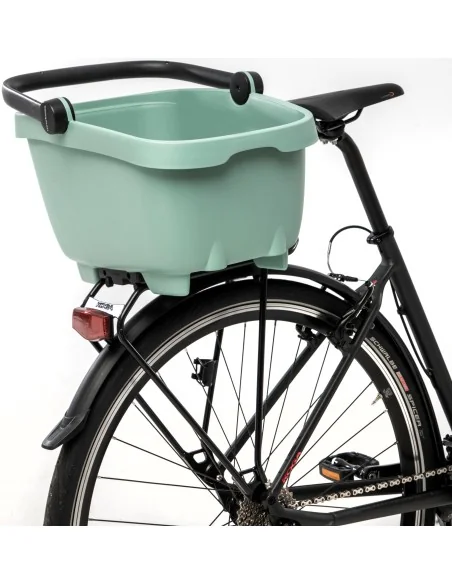 Gerecyclede (honden)fietsmand New Looxs Clipper MIK 28 liter - 49 x 37 x 29 cm - groen