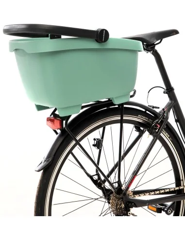 Gerecyclede (honden)fietsmand New Looxs Clipper MIK 28 liter - 49 x 37 x 29 cm - groen