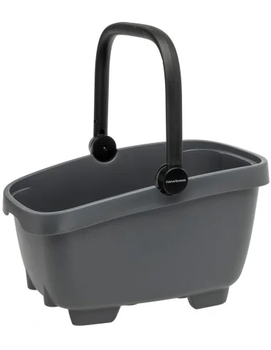 Gerecyclede (honden)fietsmand New Looxs Clipper 28 liter - 49 x 37 x 29 cm - anthraciet