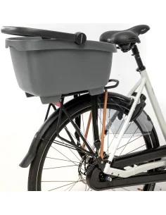 Gerecyclede (honden)fietsmand New Looxs Clipper 28 liter - 49 x 37 x 29 cm - anthraciet 2