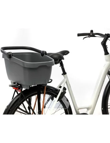 Gerecyclede (honden)fietsmand New Looxs Clipper 28 liter - 49 x 37 x 29 cm - anthraciet