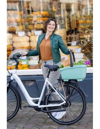 Gerecyclede (honden)fietsmand New Looxs Clipper 28 liter - 49 x 37 x 29 cm - groen