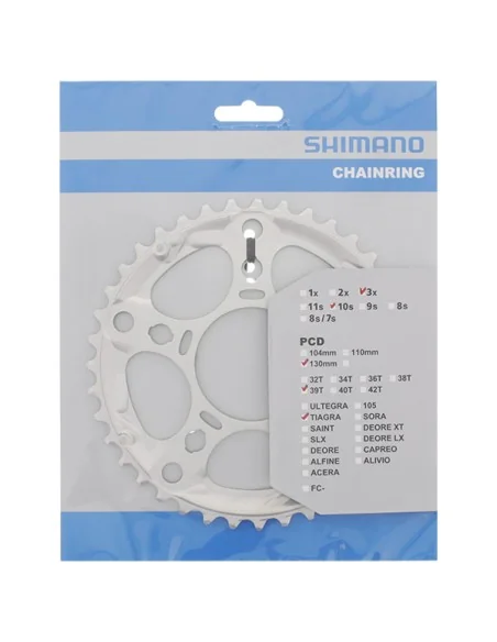 Kettingblad 39T Shimano Tiagra FC-4603 39T-D - zilver