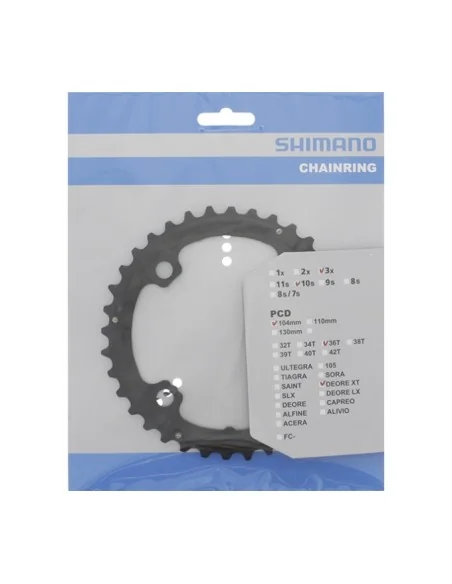 Kettingblad 36T Shimano Deore XT FC-T781 36T-AL