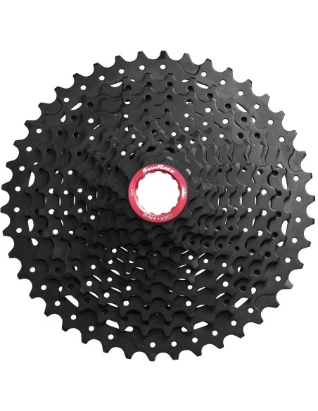 Cassette 11 speed Sunrace CSMX9X voor Sram XD-driver body 10-42T - zwart