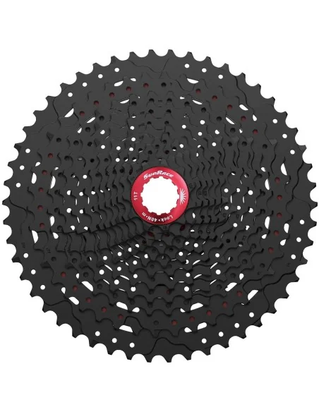 Cassette 12 speed Sunrace CSMZ90 11-50T - zwart met rode spider