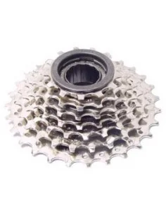 Freewheel 7 speed Sunrace MFM30 13-28 tands - chroom