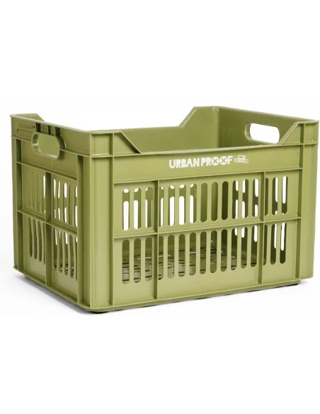 Gerecyclede fietskrat Urban Proof 30 liter - olijfgroen
