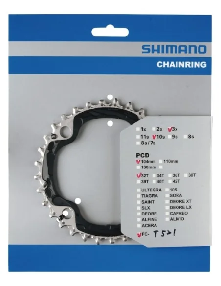 Kettingblad 32T Shimano Deore FC-M610 32T-AE