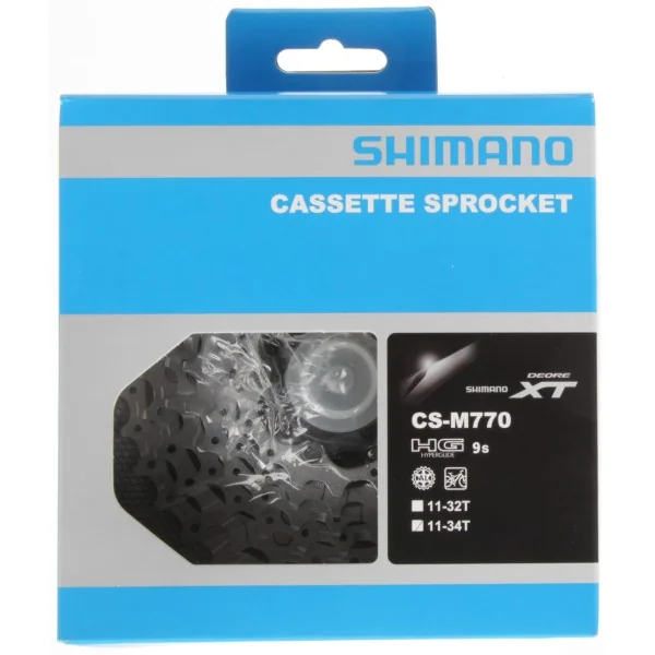 Cassette 9 speed Shimano Deore XT CS-M770 11-34T
