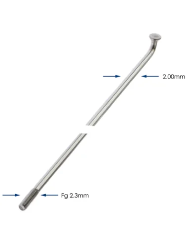 Spaken 296-14 Alpina ø2.00 mm FG 2.3 verzinkt - zilver (144 stuks)