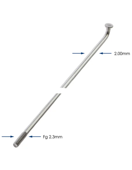 Spaken 296-14 Alpina ø2.00 mm FG 2.3 verzinkt - zilver (144 stuks)