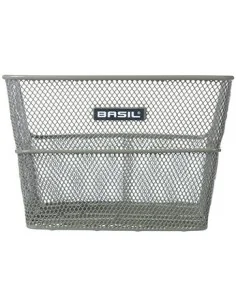 Fietsmand Basil Cento FM Flower met vaste montage 38 x 24 x 11cm - olijfgroen