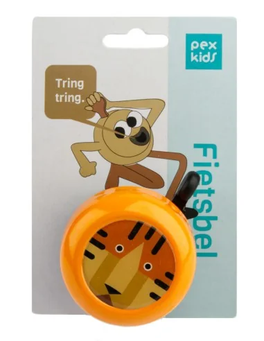 Fietsbel PexKids Tiger - geel/zwart