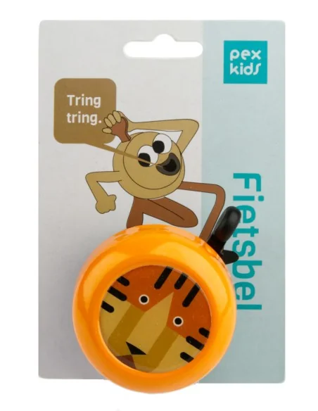 Fietsbel PexKids Tiger - geel/zwart