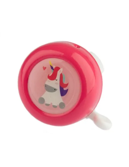 Fietsbel PexKids Unicorn - roze/wit