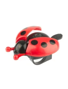 Kinderbel PexKids Lieveheersbeestje met openstaande vleugels - rood/zwart