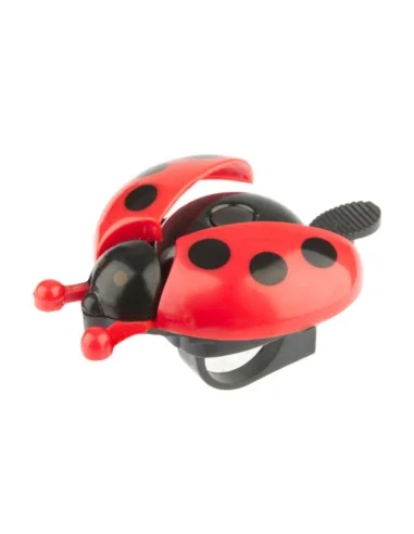 Kinderbel PexKids Lieveheersbeestje met openstaande vleugels - rood/zwart