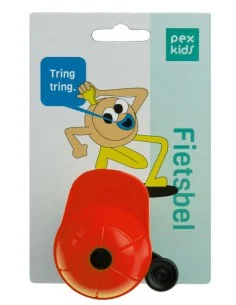 Fietsbel PexKids Pietje met gele of rode pet 2