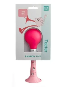 Fietstoeter recht PexKids Hartjes - wit met roze bol 2