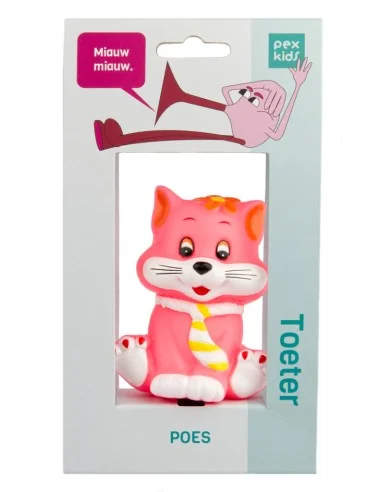 Fietstoeter PexKids Poes - roze