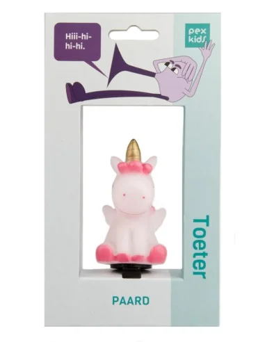 Fietstoeter PexKids Paard - wit