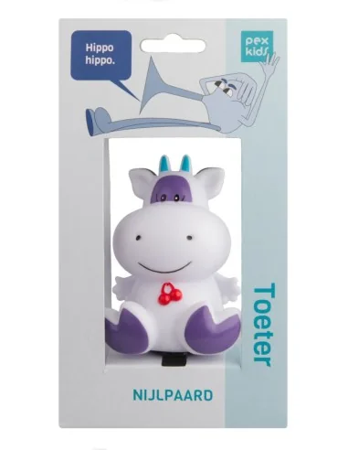 Fietstoeter Pexkids Nijlpaard - paars