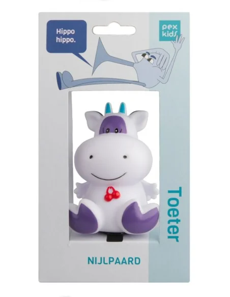 Fietstoeter Pexkids Nijlpaard - paars