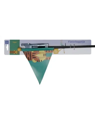 Veiligheidsvlag PexKids Tiger - groen met tijgerprint