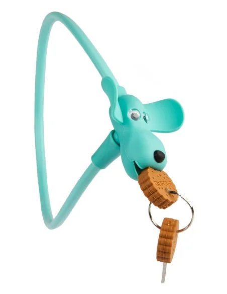 Siliconen fietsslot PexKids Flappie de waakhond 10 x 58 cm - groen