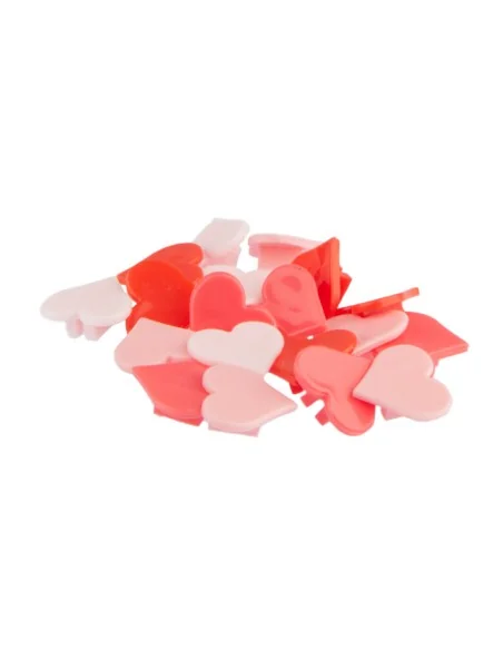 Spaakkralen PexKids "hartjes" assorti van 4 kleuren (20 stuks op kaart)