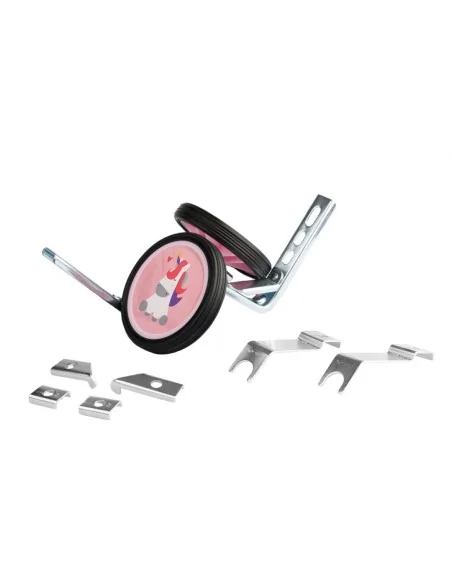 Zijwielen 12~20" PexKids Unicorn/Panda - roze