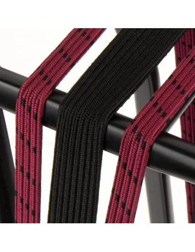 Triobinder Widek Eye 24/12mm met zwarte stalen platen - bordeaux/zwart