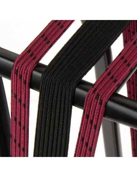 Triobinder Widek Eye 24/12mm met zwarte stalen platen - bordeaux/zwart