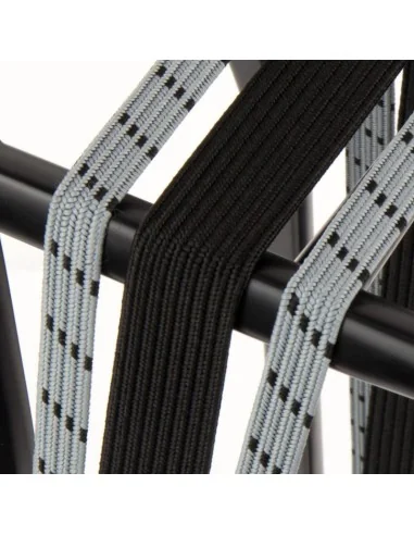 Triobinder Widek Eye 24/12mm met zwarte stalen platen - steengrijs/zwart