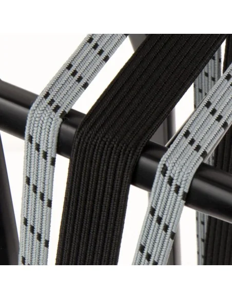 Triobinder Widek Eye 24/12mm met zwarte stalen platen - steengrijs/zwart