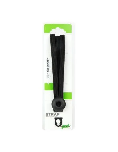 Triobinder Widek Eye 24/12mm met zwarte stalen platen - zwart/zwart