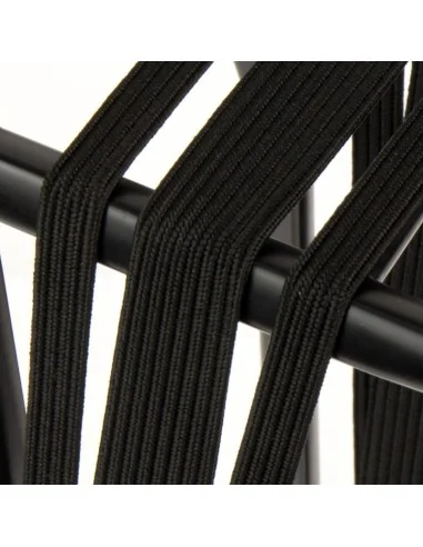 Triobinder Widek Eye 24/12mm met zwarte stalen platen - zwart/zwart