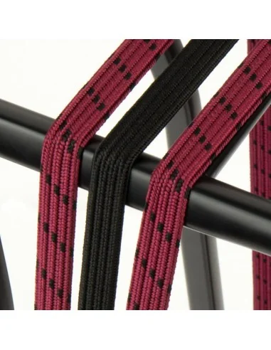 Triobinder Widek Eye 12/12mm met zwarte stalen platen - bordeaux/zwart