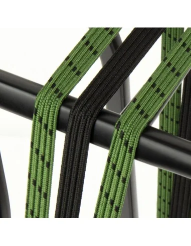 Triobinder Widek Eye 12/12mm met zwarte stalen platen - olijfgroen/zwart