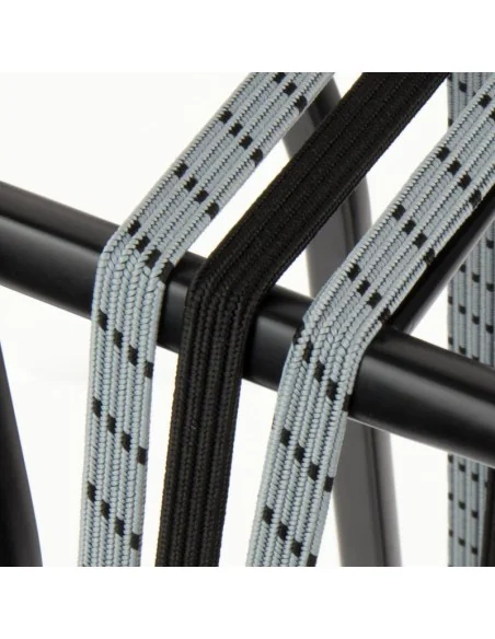 Triobinder Widek Eye 12/12mm met zwarte stalen platen - steengrijs/zwart