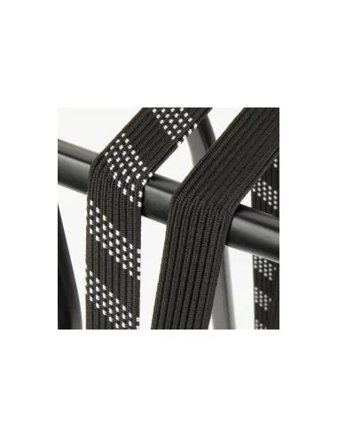 SUV veiligheidsbinder Widek 24mm met zwarte stalen haak - zilver/zwart