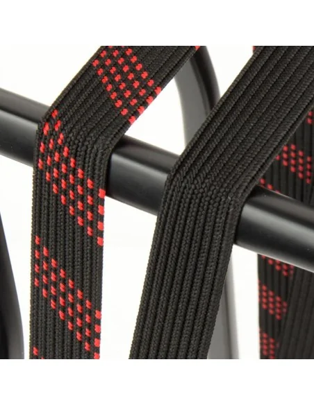 SUV veiligheidsbinder Widek 24mm met zwarte stalen haak - vuurrood/zwart