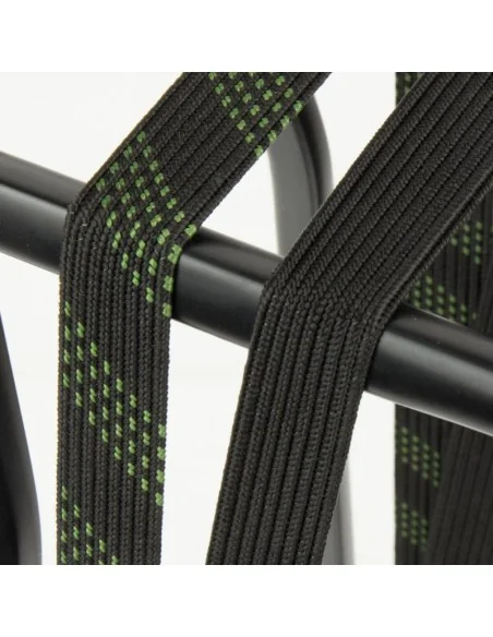 SUV veiligheidsbinder Widek 24mm met zwarte stalen haak - olijfgroen/zwart