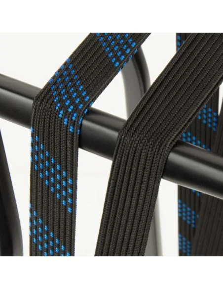 SUV veiligheidsbinder Widek 24mm met zwarte stalen haak - lichtblauw/zwart