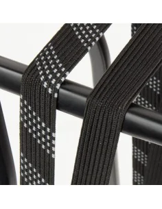 Snelbinder Widek 24mm met zwarte stalen haak - steengrijs/zwart 2